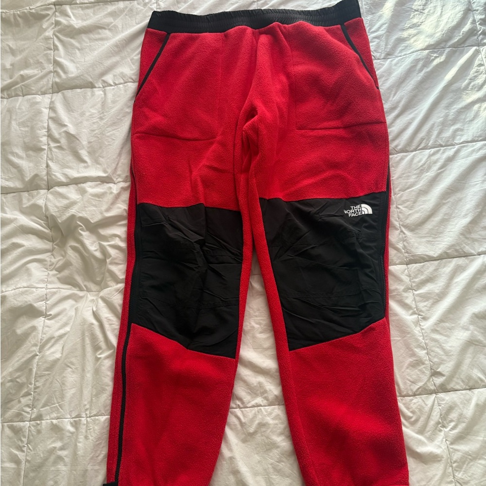 The North Face Red and Black Denali Joggers
